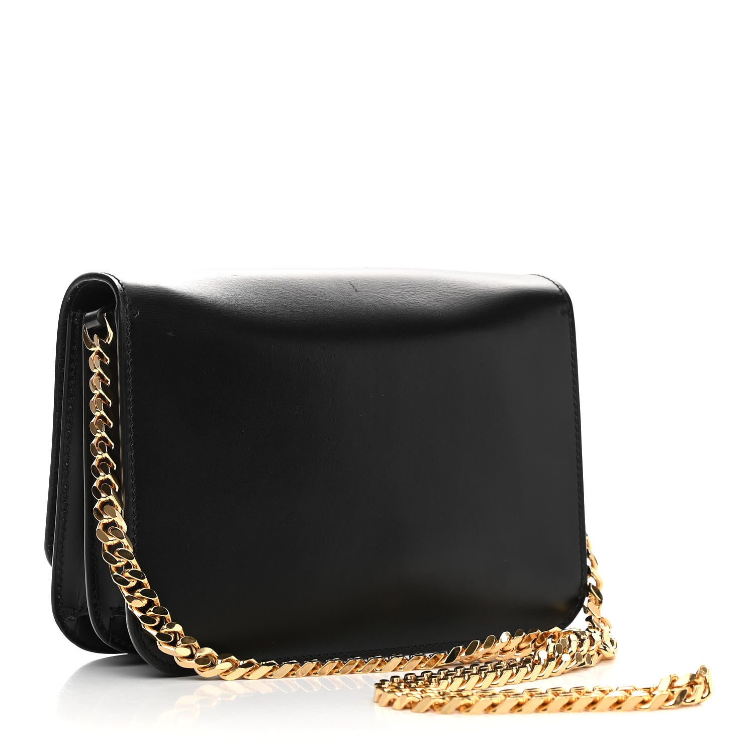 Burberry Smooth Calfskin Small TB Flap Bag Black 2 of 10