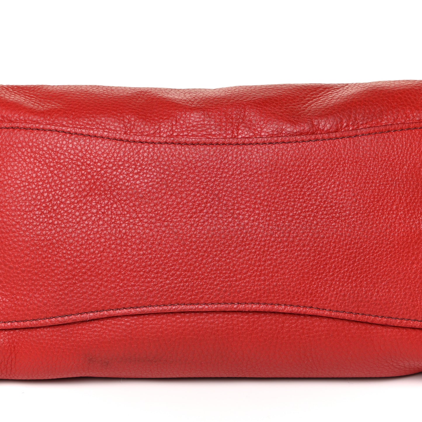 Vitello Daino Tote Red