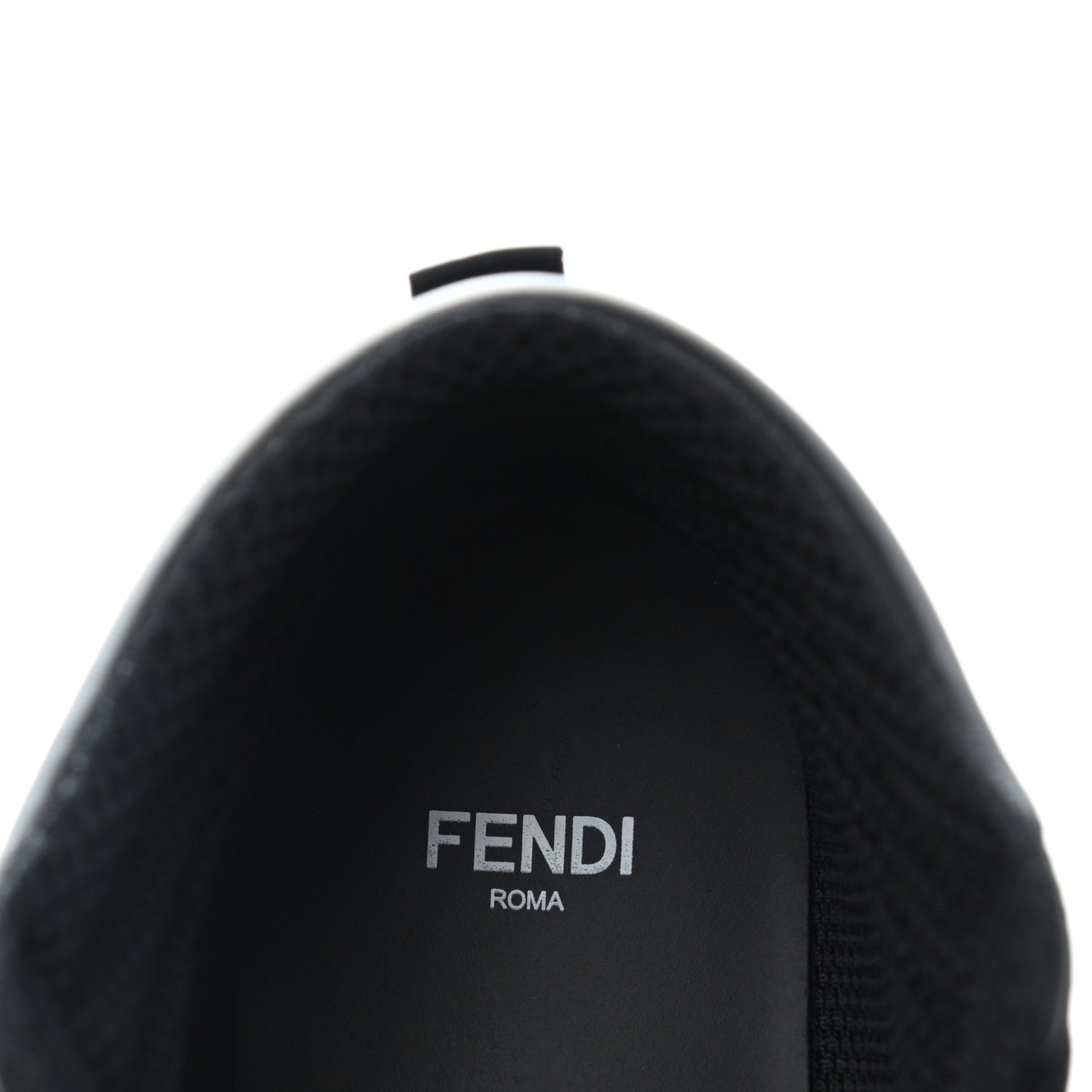 Fendi Nappa Macro FF Embossed High Top Sneakers 37 Black 7 of 9