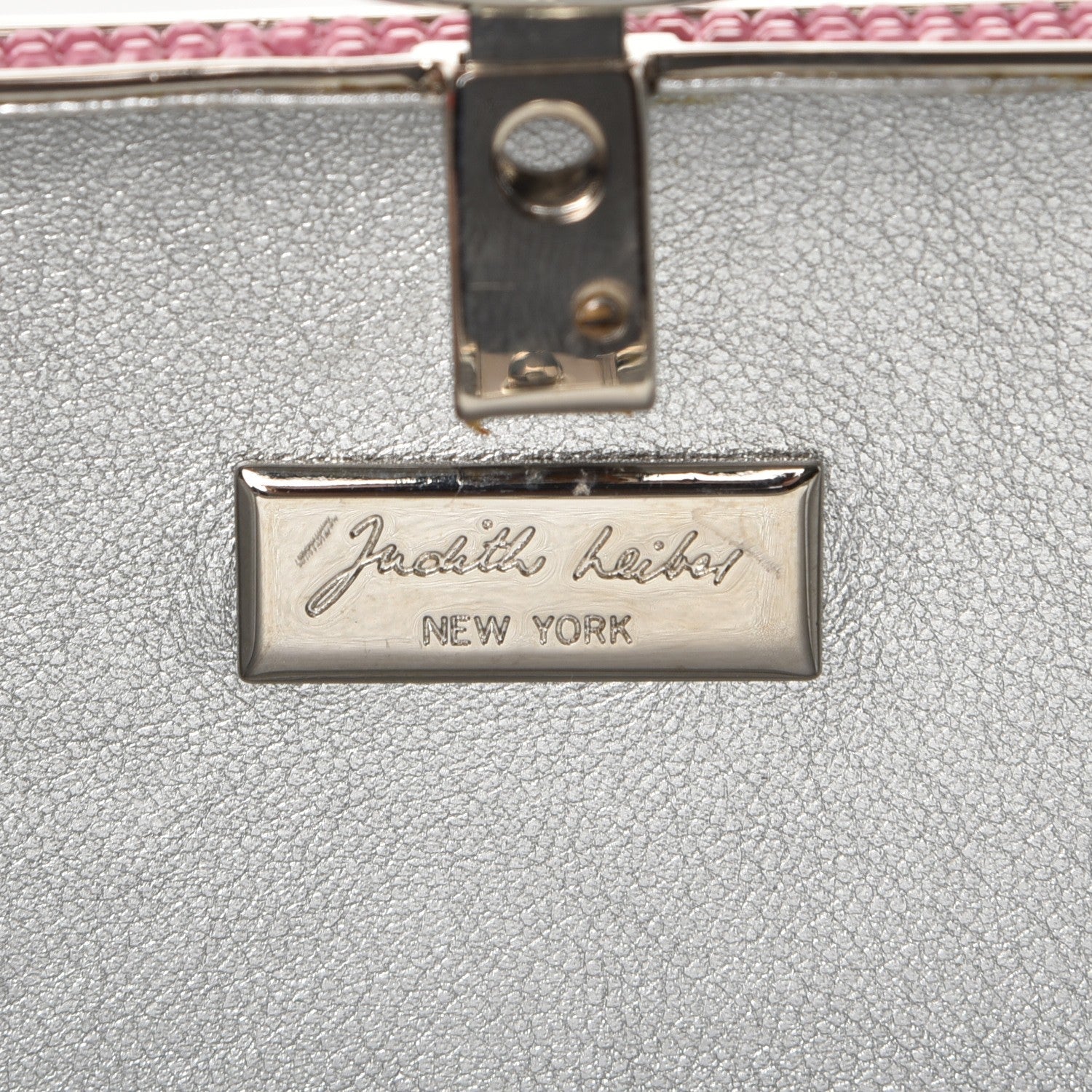 Judith Leiber Swarovski Crystal Minaudiere Clutch Pink 8 of 11