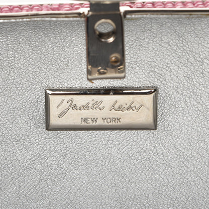 Judith Leiber Swarovski Crystal Minaudiere Clutch Pink 8 of 11