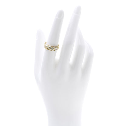 Tiffany 18K Yellow Gold Diamond Woven Band Ring 53 6.5 2 of 4