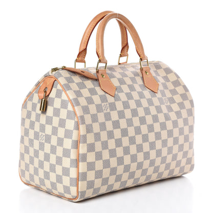 Louis Vuitton Damier Azur Speedy 30 3 of 10