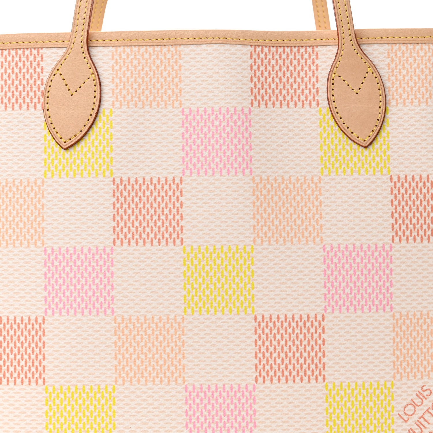 Louis Vuitton Damier Giant Neverfull MM Peach 8 of 10
