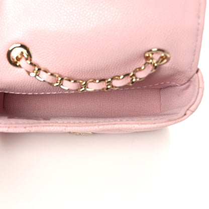 Chanel Caviar Quilted Flap Chain Waist Bag Pink 5 of 11