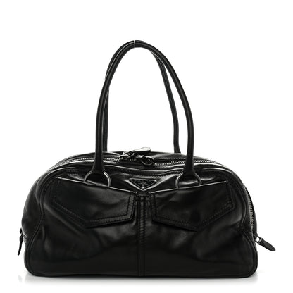 Prada Nappa Pocket Shoulder Bag Black 1 of 9