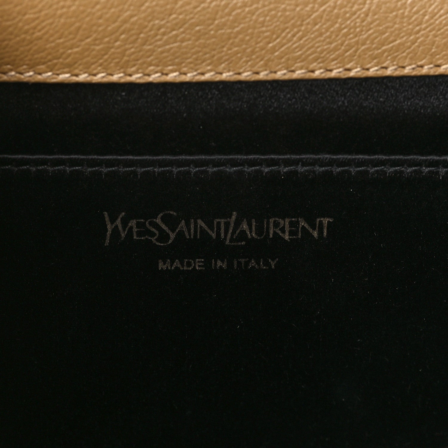 Saint Laurent Calfskin Large Belle De Jour Clutch Beige 6 of 9