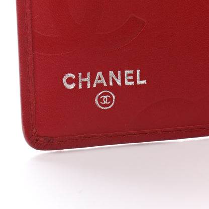 Chanel Calfskin Quilted Cambon Yen Wallet Red 6 of 14
