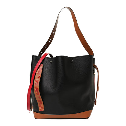 MCM Goatskin Medium Milano Drawstring Bag Black 1 of 12