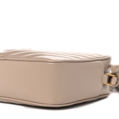 Saint Laurent Calfskin Matelasse Monogram Lou Camera Bag Dark Beige 10 of 10