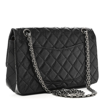 Chanel Aged Calfskin Quilted 2.55 Reissue 225 Flap Black 3 of 10