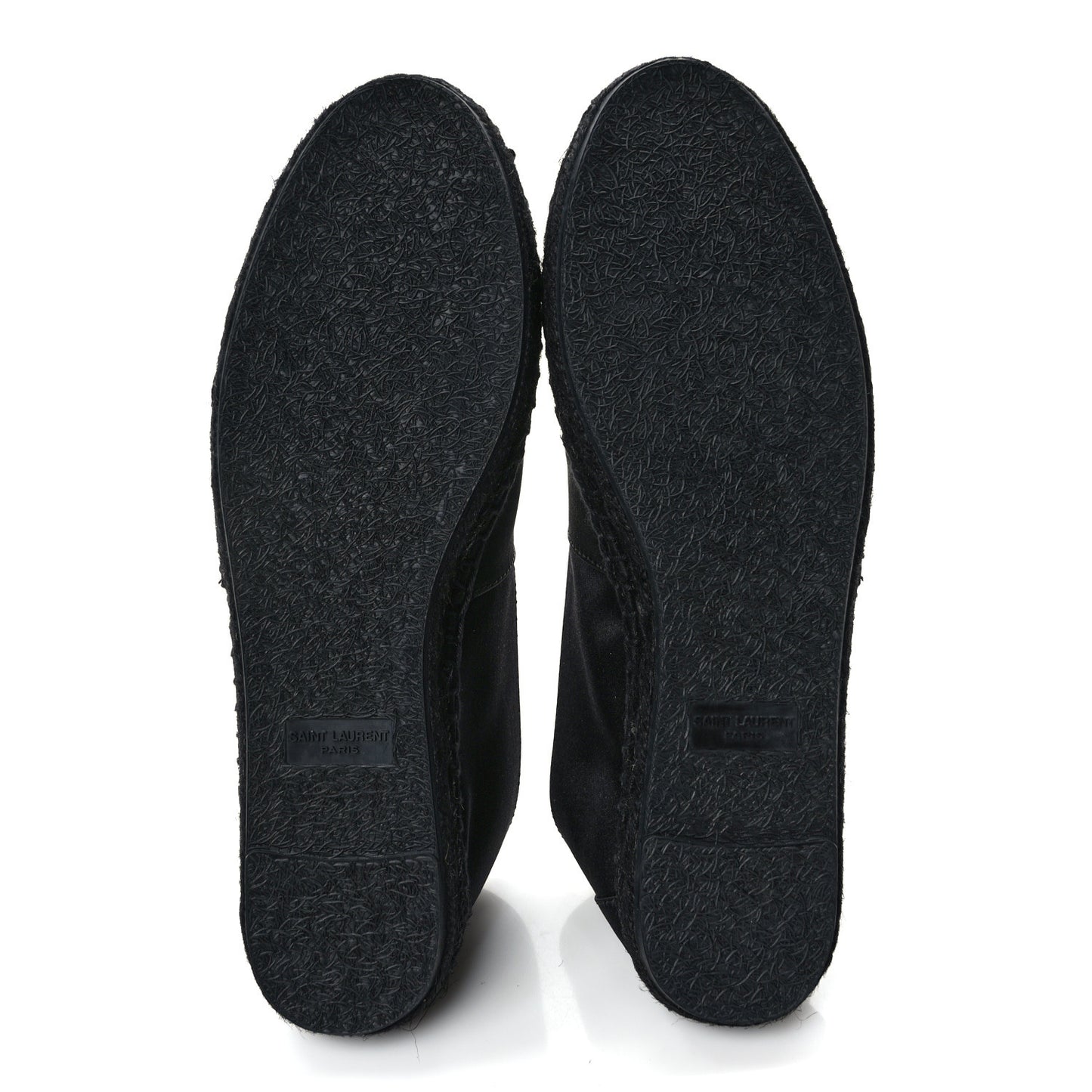 Crepe Satin Elba Espadrilles 38.5 Black