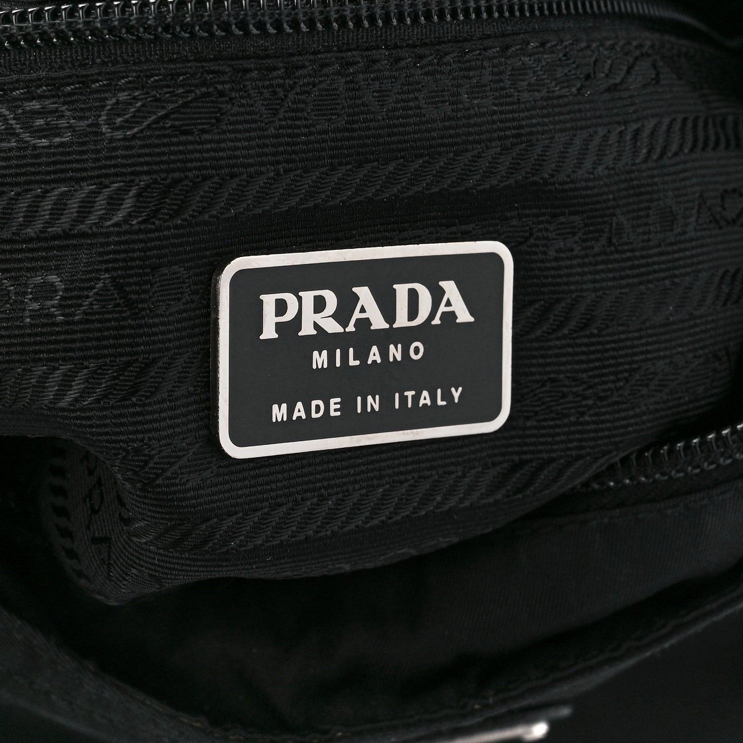 Nylon Flat Messenger Bag Black