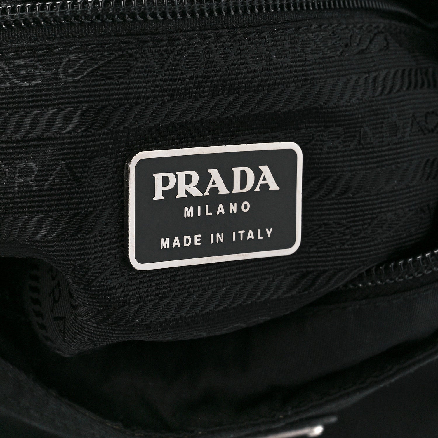 Prada Nylon Flat Messenger Bag Black 6 of 11