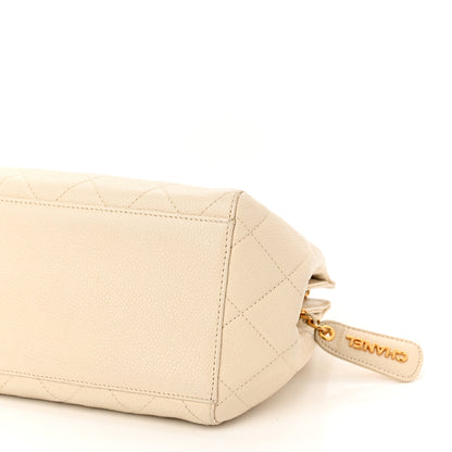 Chanel Caviar Quilted Small Chain Shoulder Bag White 11 of 13