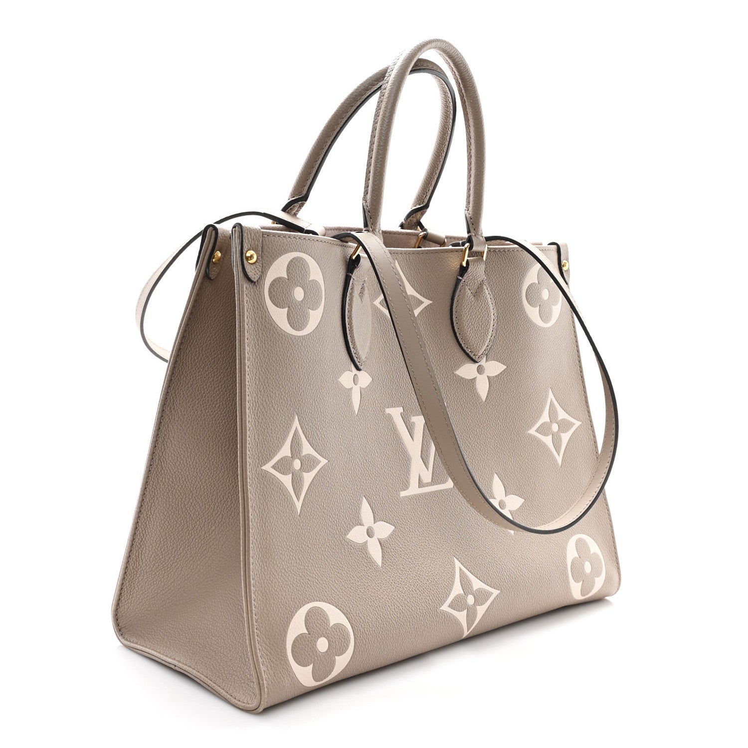 Louis Vuitton Empreinte Monogram Giant Onthego MM Tourterelle Creme 2 of 8