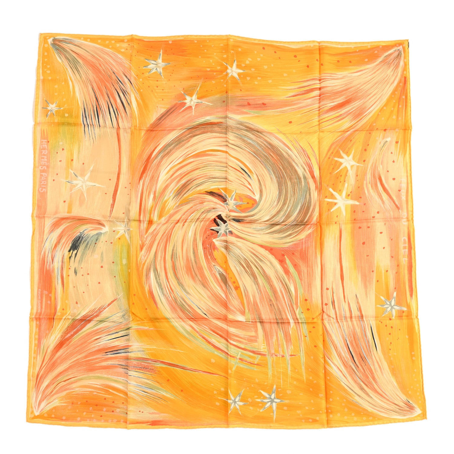 Hermes Silk Feux Du Ciel Scarf 90 1 of 3