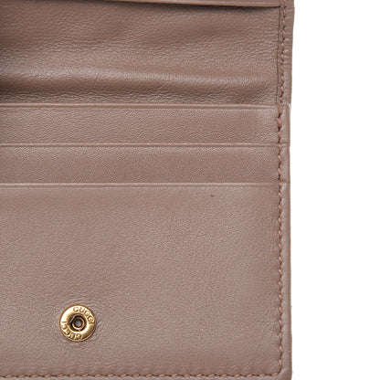Gucci Calfskin Matelasse GG Marmont Card Case Porcelain Rose 10 of 11