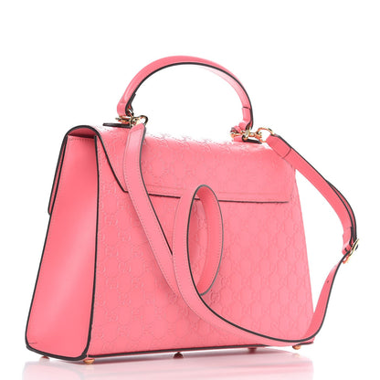 Gucci Guccissima Signature Medium Padlock Top Handle Bag Flush 3 of 8