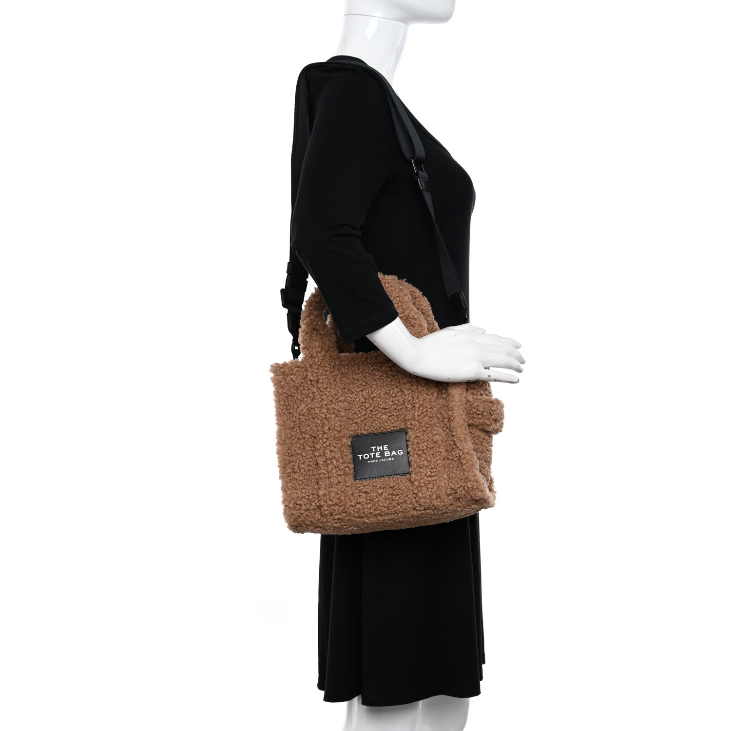 Marc Jacobs Polyester Cotton Mini The Teddy Traveler Tote Bag Beige 2 of 12