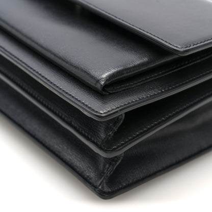 Saint Laurent Calfskin Medium Monogram Sunset Black 8 of 9