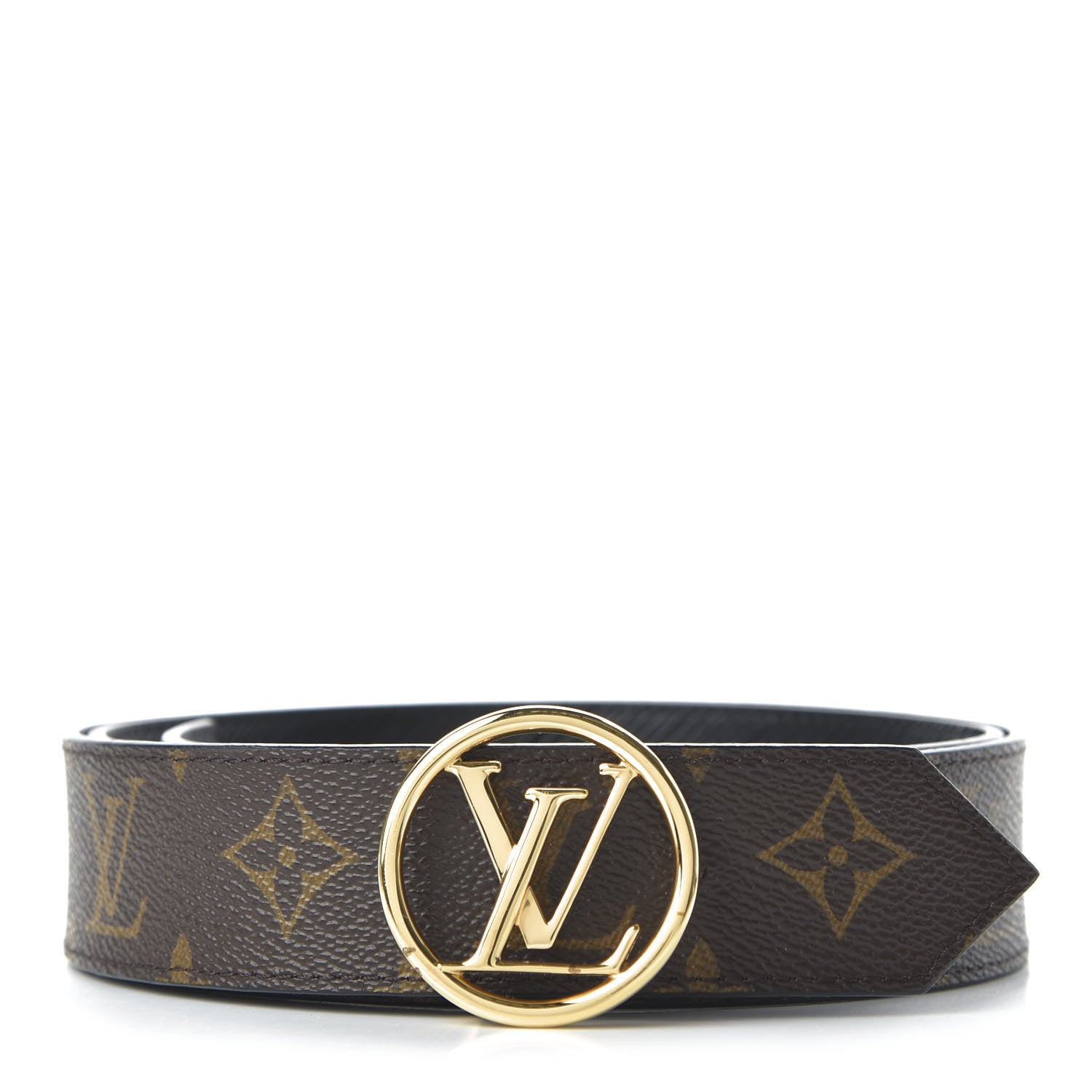 Louis Vuitton Monogram Epi 35mm LV Circle Reversible Belt 95 38 Black 1 of 5