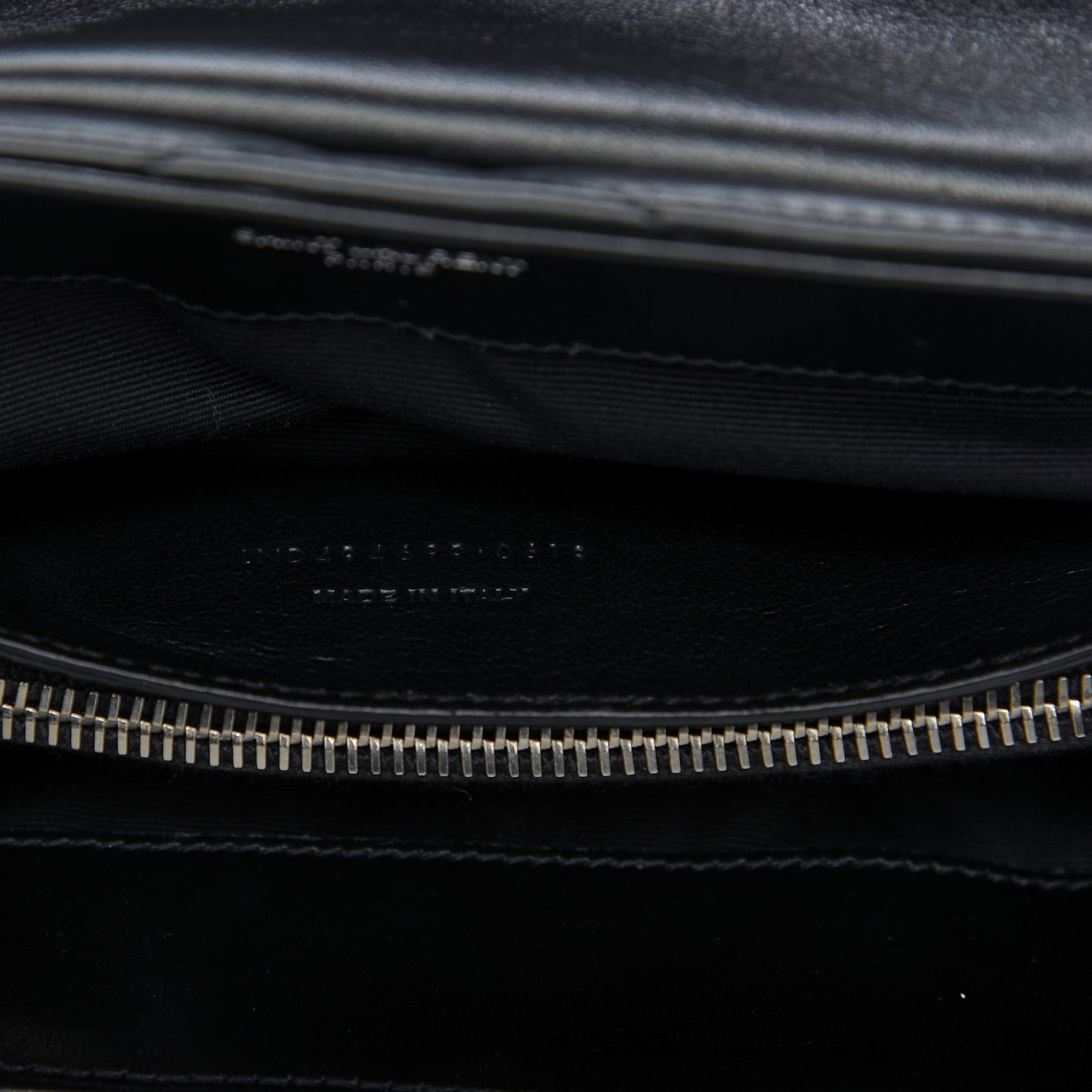 Calfskin Y Quilted Monogram Small Loulou Chain Satchel Black