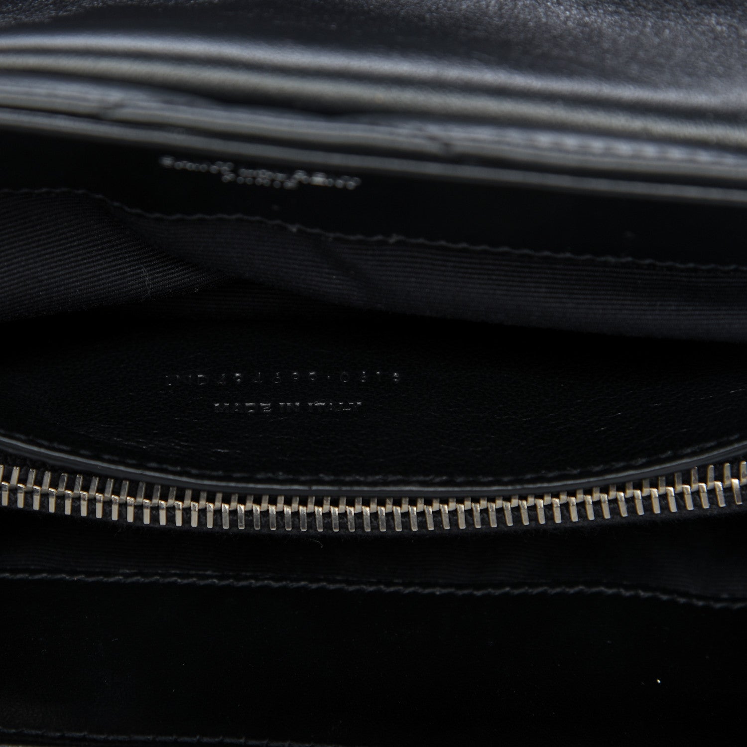 Saint Laurent Calfskin Y Quilted Monogram Small Loulou Chain Satchel Black 9 of 10