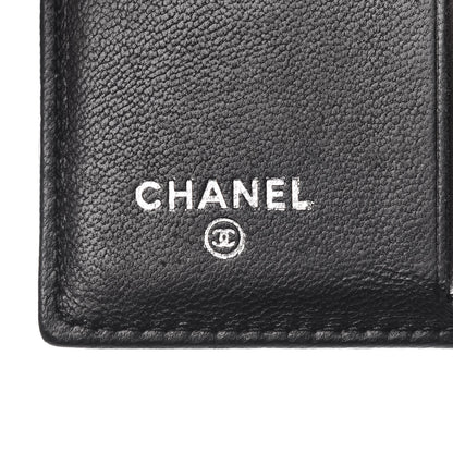 Chanel Lambskin Quilted Compact Boy Wallet Black 6 of 10