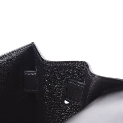 Hermes Tadelakt Kelly Sellier 28 Black 7 of 11