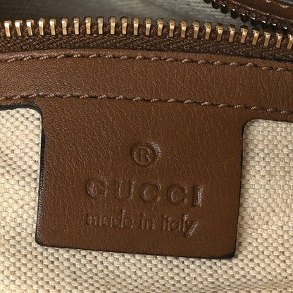 Gucci GG Supreme Monogram Margaux Calfskin Large Nice Top Handle Dome Bag Beige Ebony Acero 6 of 11