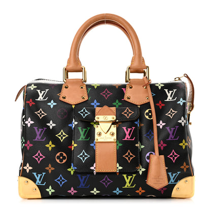 Louis Vuitton Monogram Multicolor Speedy 30 Black 1 of 9