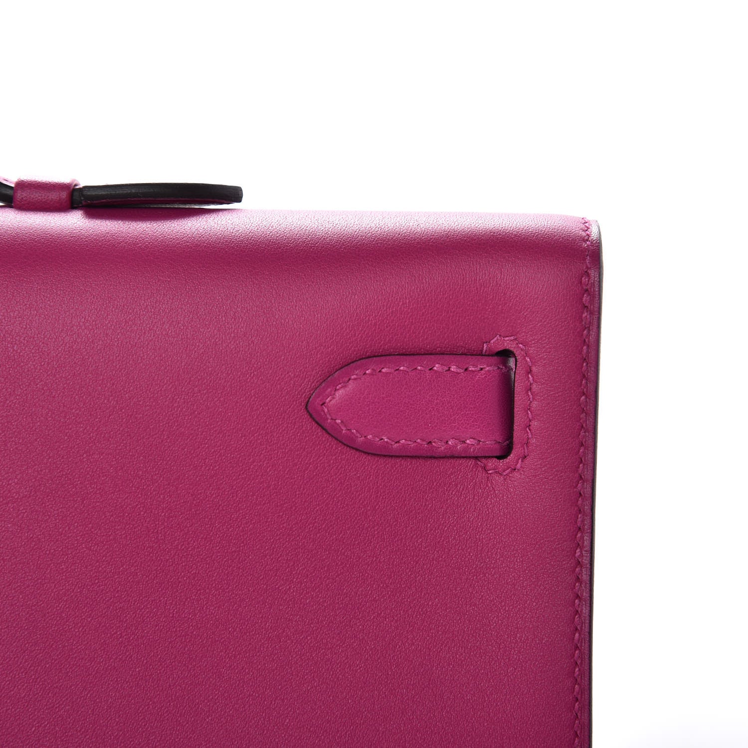 Hermes Swift Kelly Cut Clutch Pochette Rose Pourpre 15 of 22