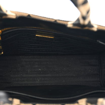 Prada Jacquard Saffiano Triangolo Symbole Embroidered Small Tote Black Corda 6 of 10