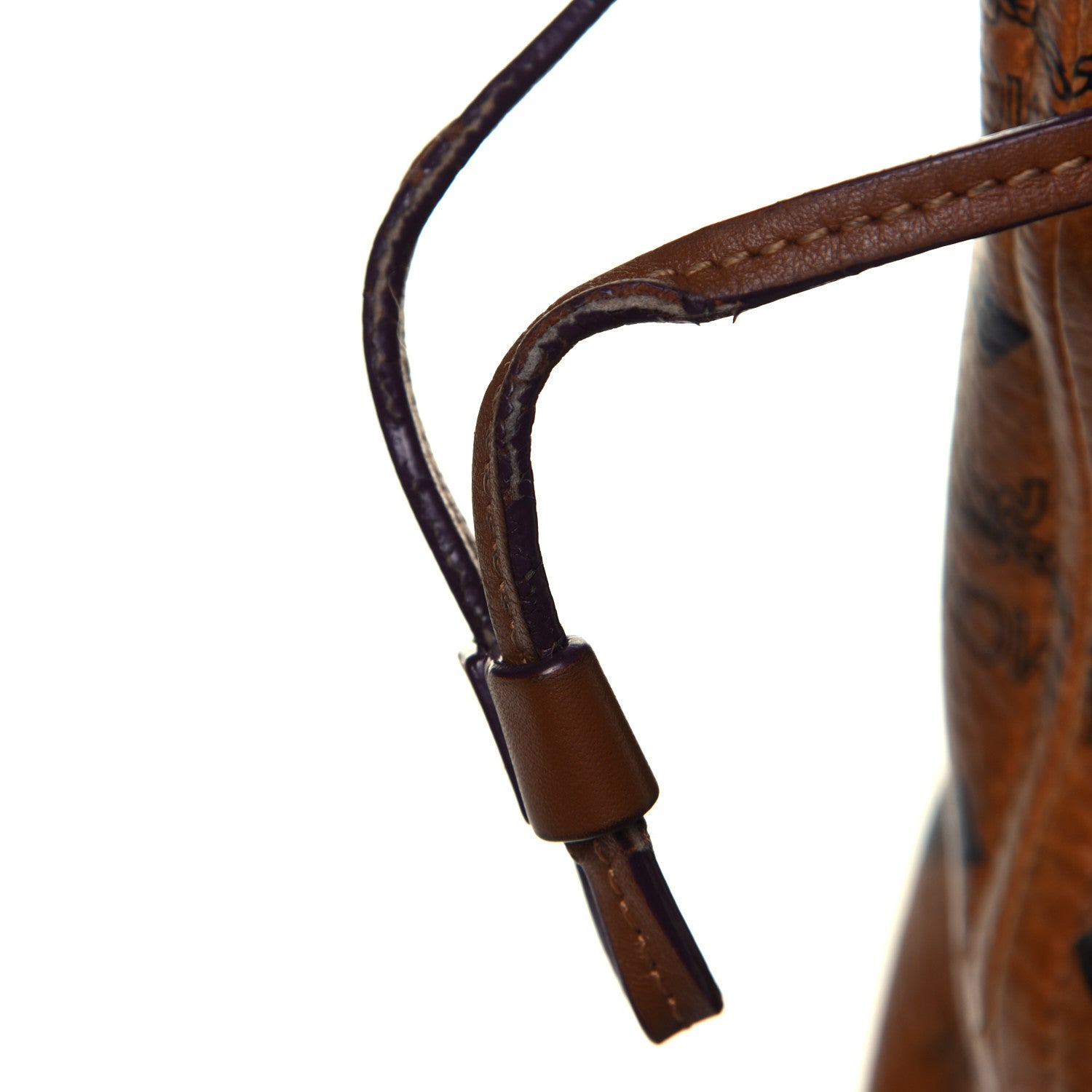 MCM Visetos Medium Liz Reversible Shopper Tote Cognac 8 of 11