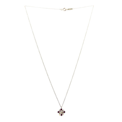 Tiffany 18K Yellow Gold Ruby Schlumberger Lynn Pendant Necklace 3 of 8