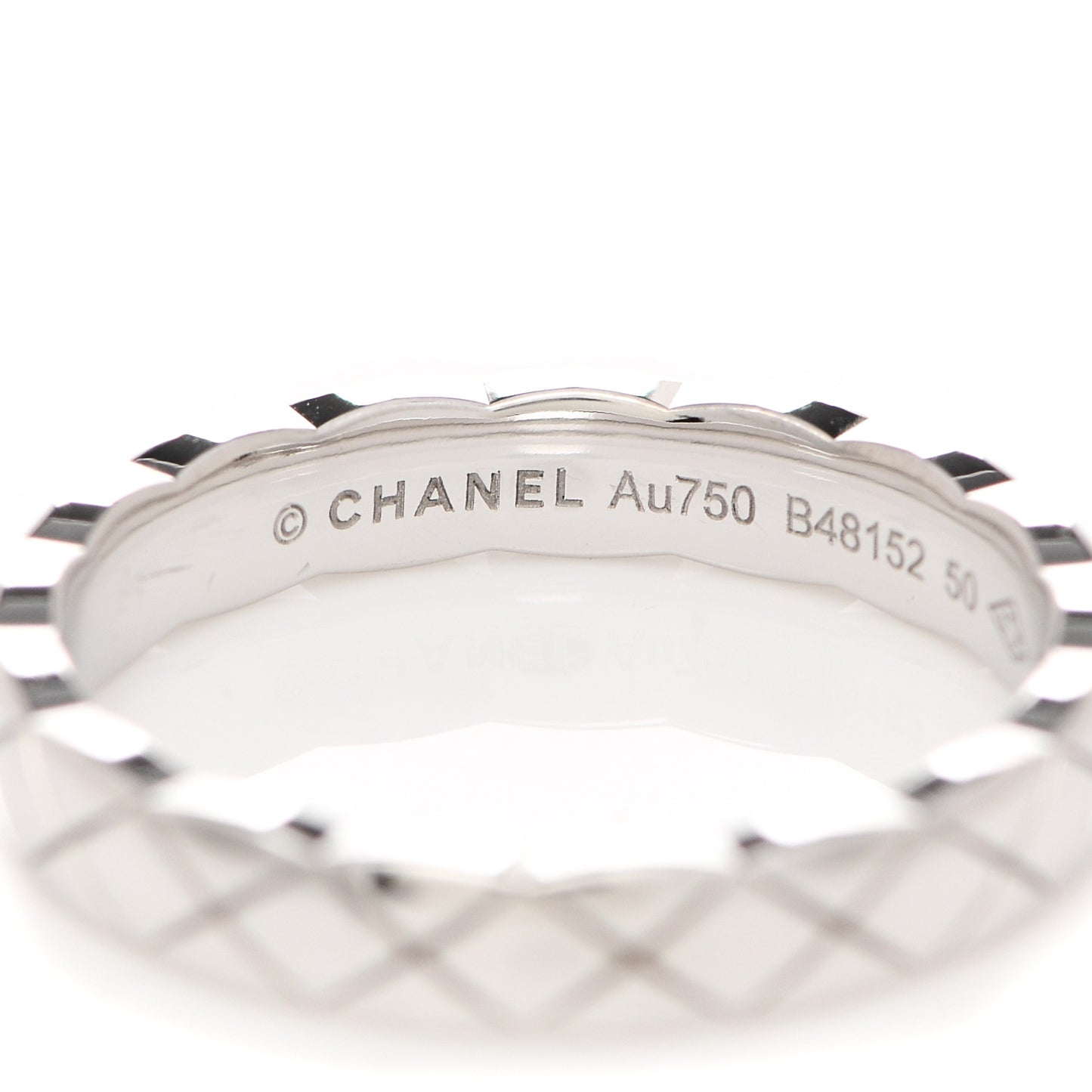 18K White Gold Mini Coco Crush Ring 50 5.25