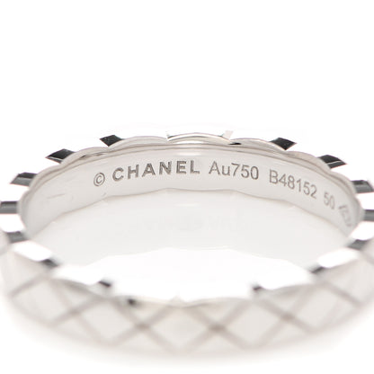 Chanel 18K White Gold Mini Coco Crush Ring 50 5.25 4 of 6