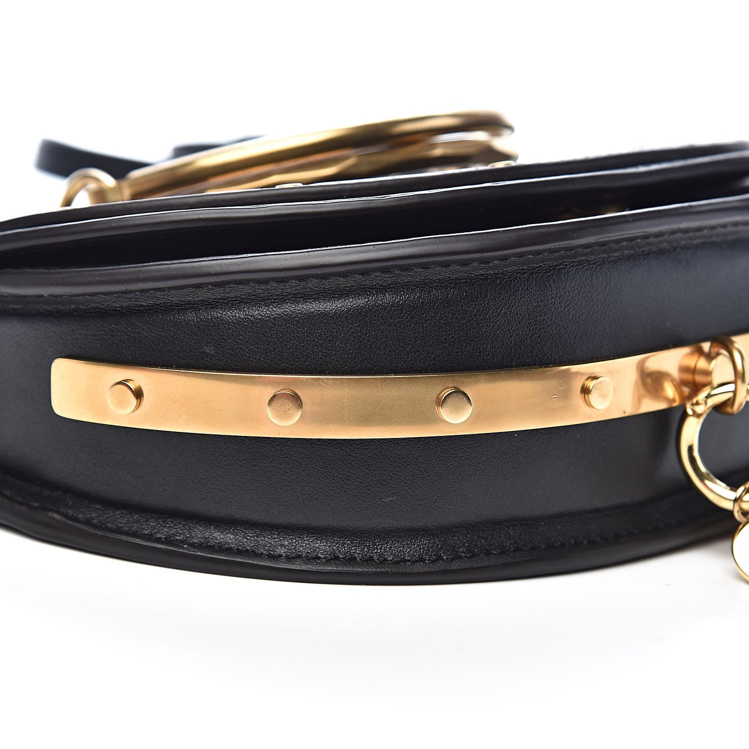 Chloe Calfskin Small Nile Bracelet Minaudiere Bag Black 8 of 10