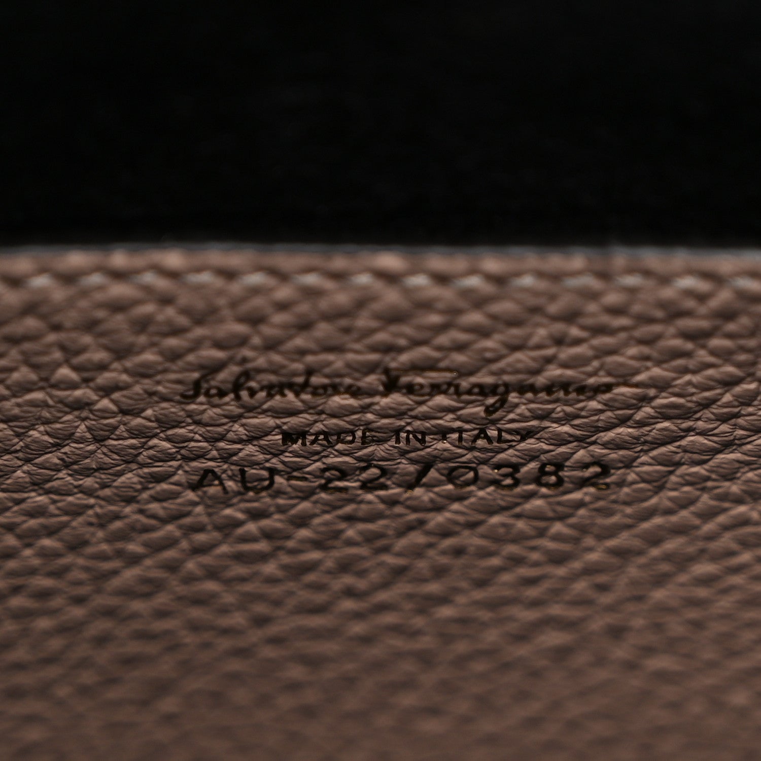 Salvatore Ferragamo Grained Calfskin Mini Gancino Bucket Bag Amaretti 6 of 9
