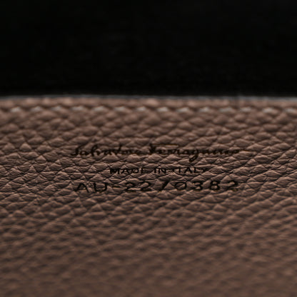 Salvatore Ferragamo Grained Calfskin Mini Gancino Bucket Bag Amaretti 6 of 9