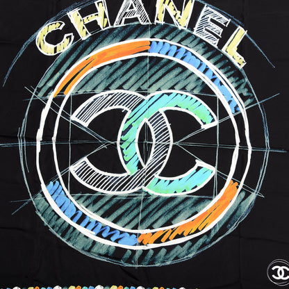 Chanel Silk CC Logo Scarf Multicolor 3 of 3