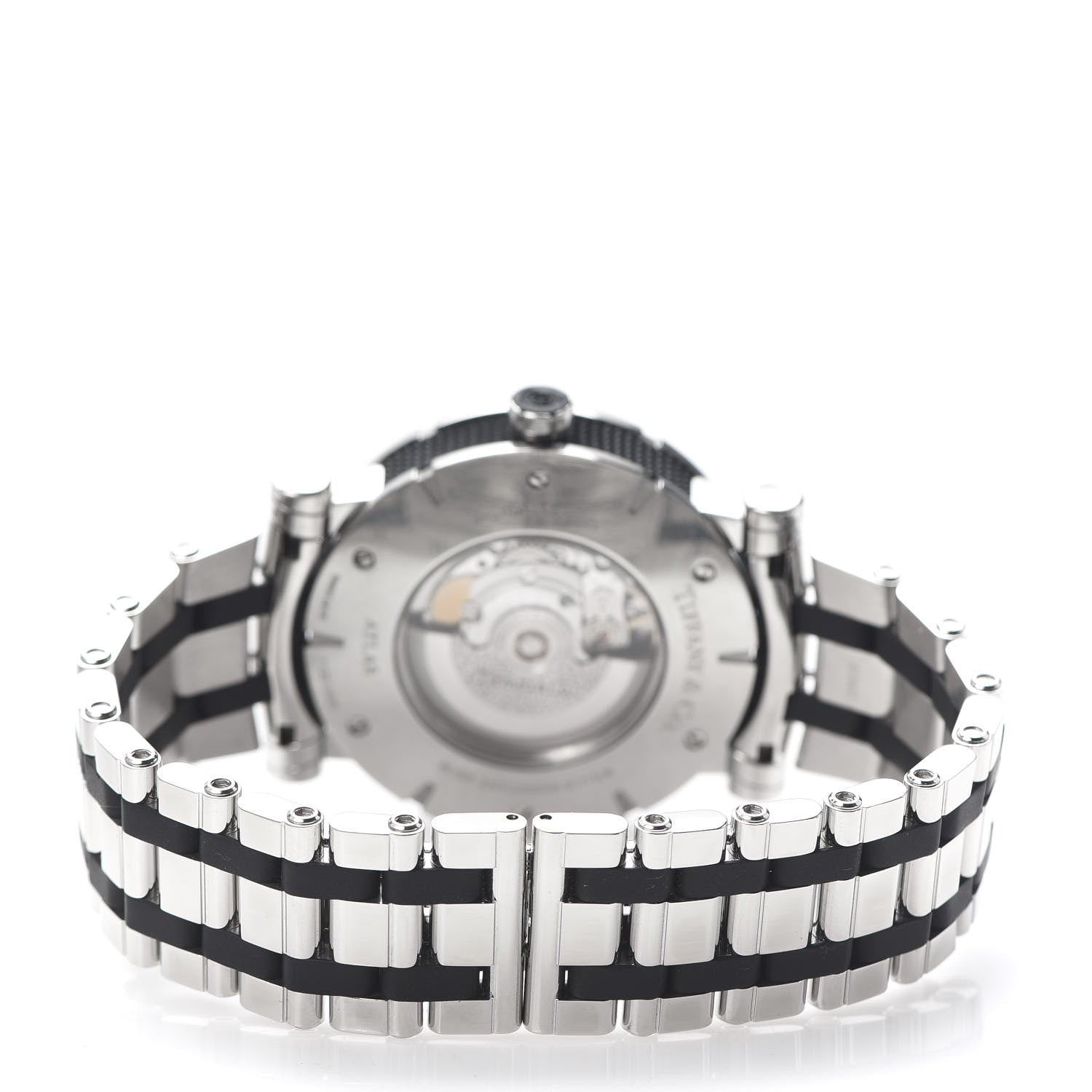 Tiffany Stainless Steel Rubber 42mm Atlas Automatic Watch 4 of 6