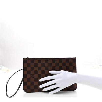 Louis Vuitton Damier Ebene Neverfull MM GM Pochette 2 of 7