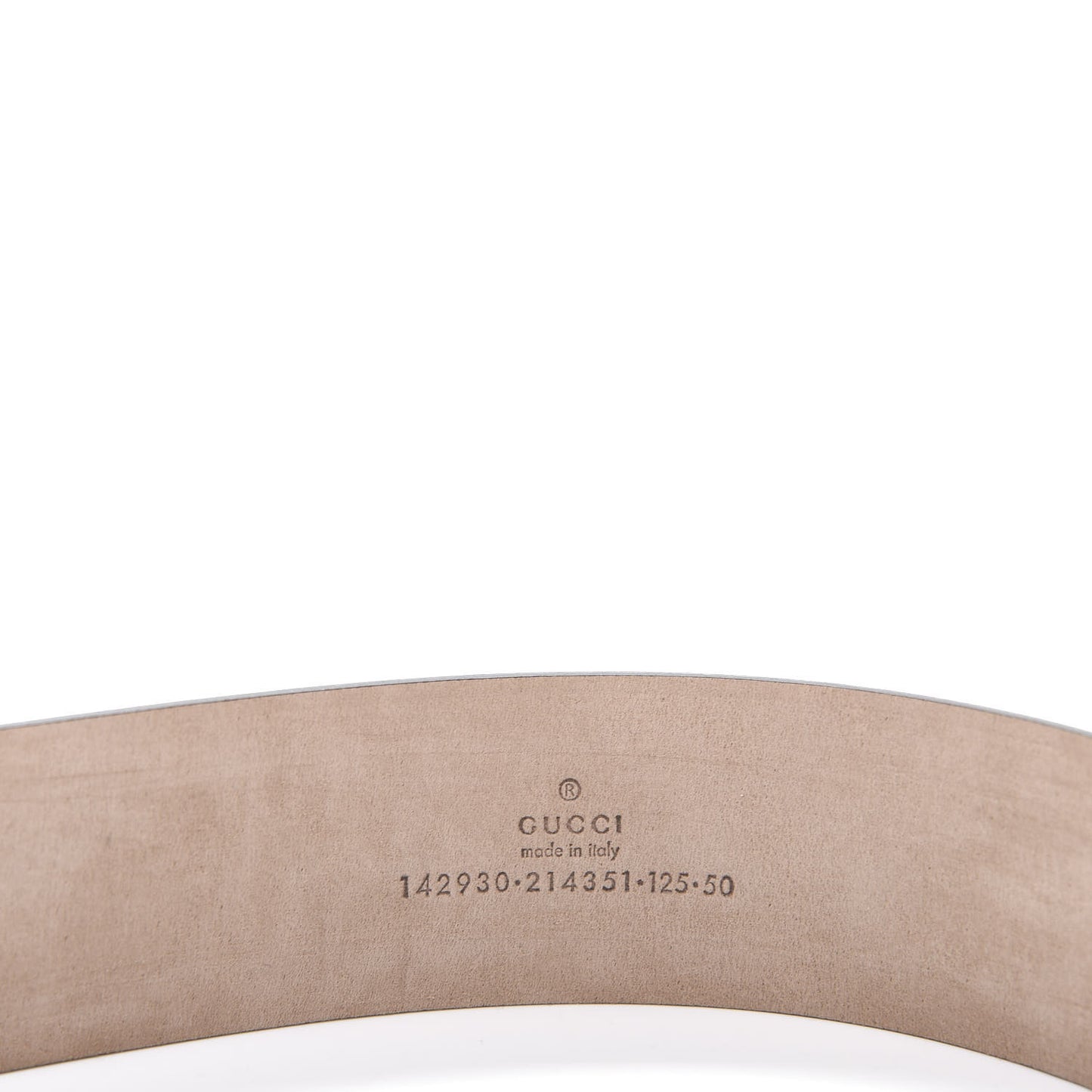 GG Supreme Monogram Niagara Lux Calfskin Interlocking G 40mm Belt 125 50 Beige Ebony Cocoa