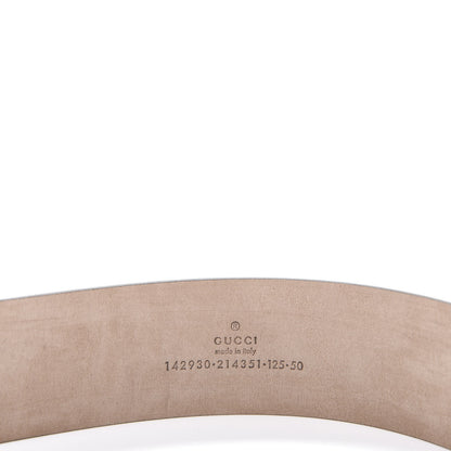 Gucci GG Supreme Monogram Niagara Lux Calfskin Interlocking G 40mm Belt 125 50 Beige Ebony Cocoa 5 of 6