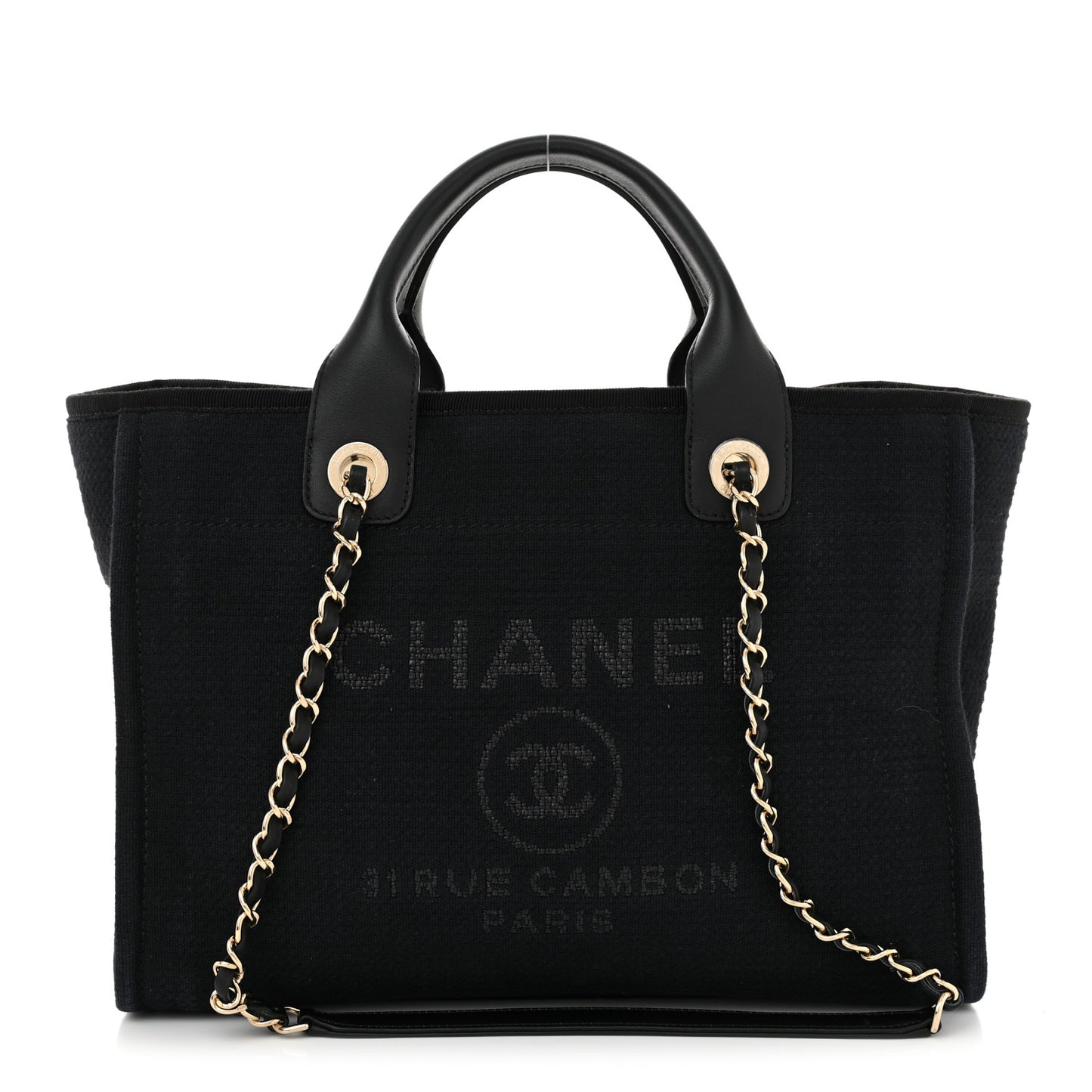 Mixed Fibers Small Deauville Tote Navy