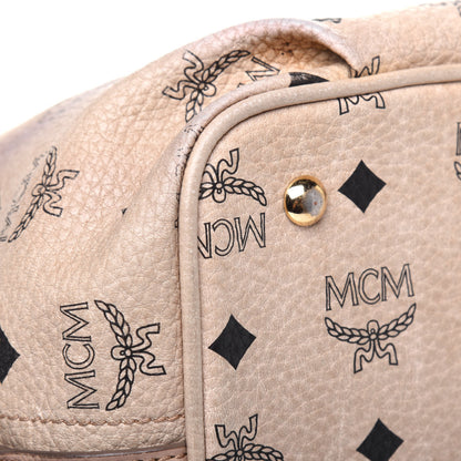 MCM Visetos Essential Drawstring Bucket Bag Beige 13 of 29