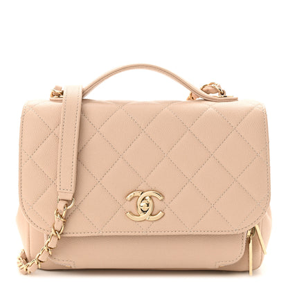 Chanel Caviar Quilted Medium Business Affinity Flap Beige 1 of 11