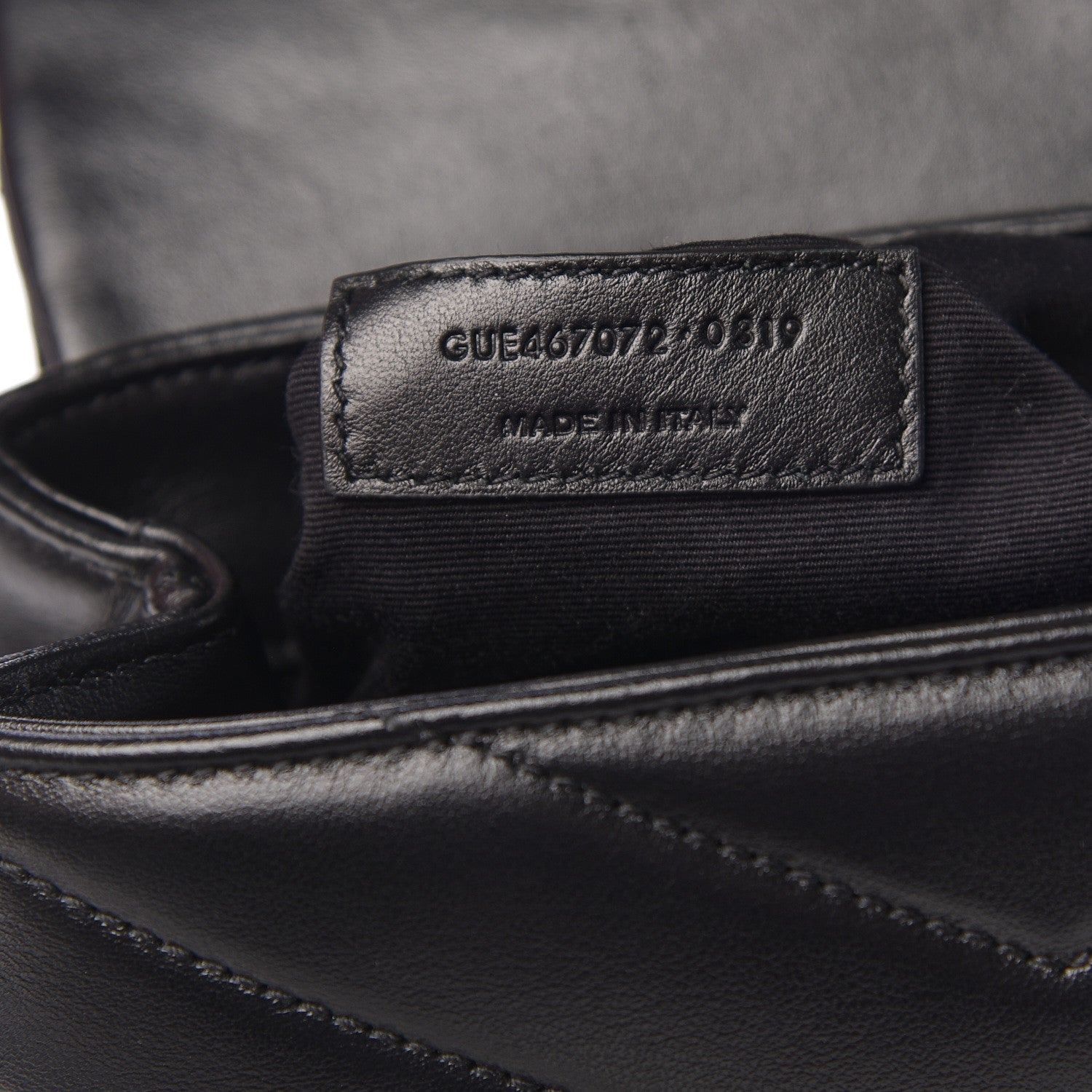 Saint Laurent Calfskin Y Quilted Monogram Toy Loulou Crossbody Bag Black 7 of 10